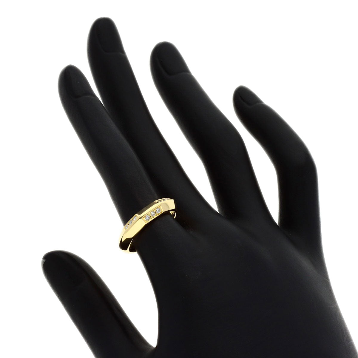 CELINE Diamond Ring K18 Yellow Gold Ladies [Used]