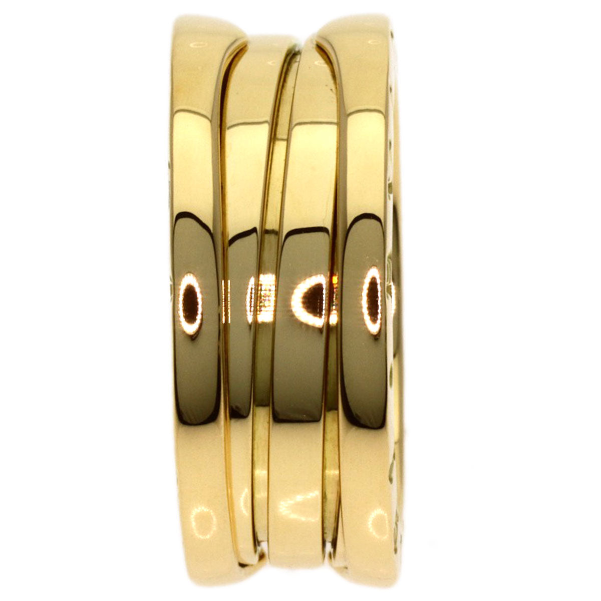 BVLGARI B.zero1 3-band #51 Ring K18 Yellow Gold Ladies [Used]