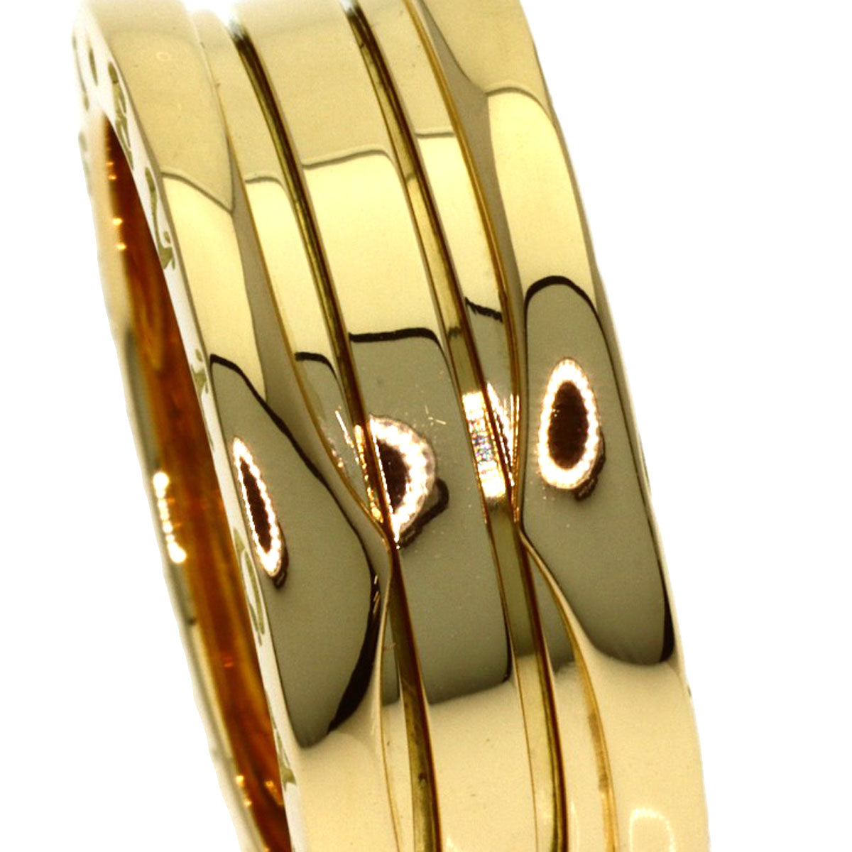 BVLGARI B.zero1 3-band #51 Ring K18 Yellow Gold Ladies [Used]