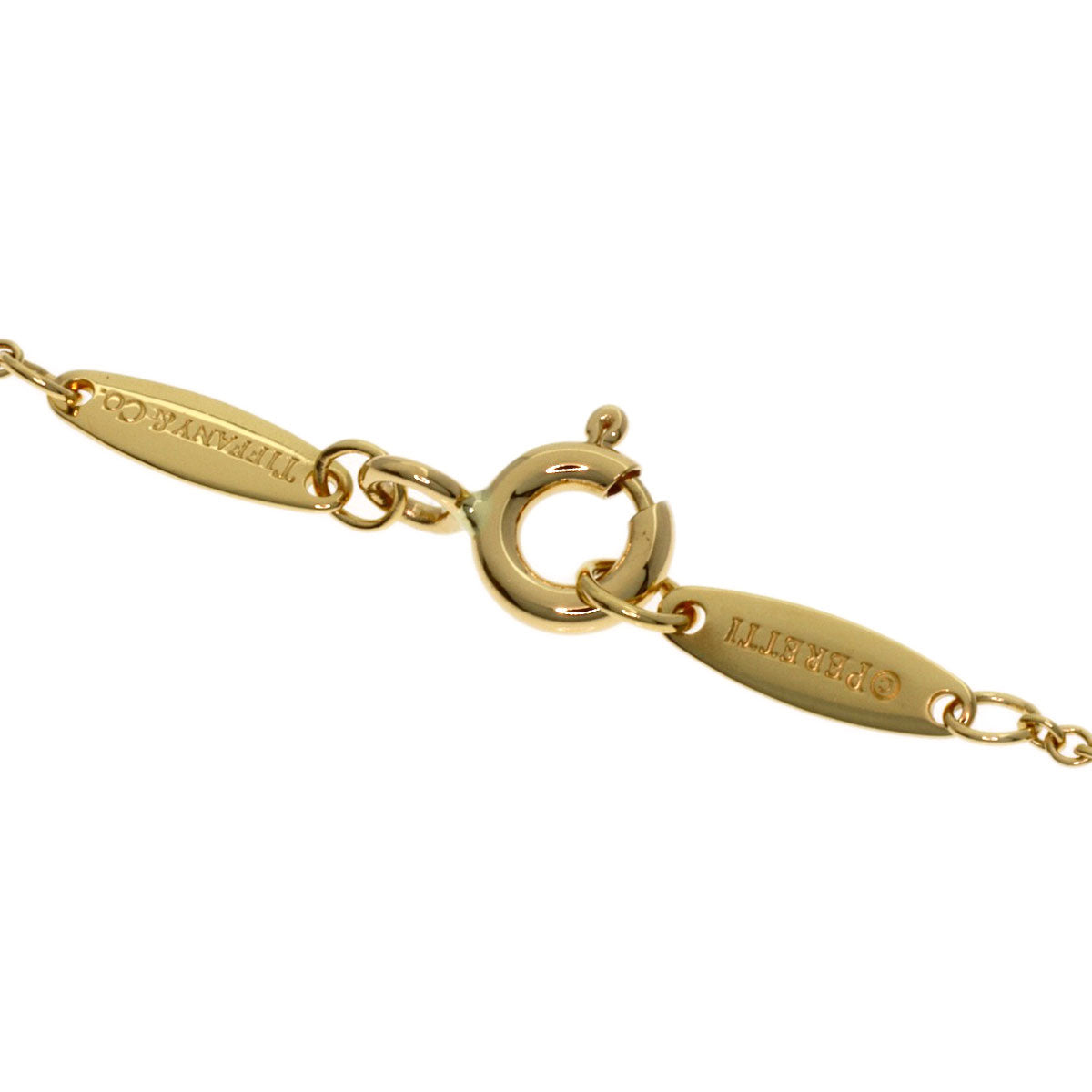 TIFFANY&Co. By The Yard 3P Diamond Necklace K18 Yellow Gold Ladies [Used]