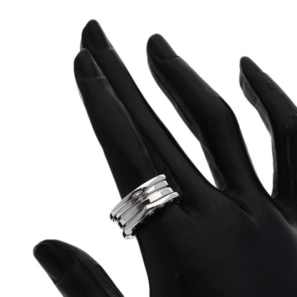 BVLGARI B.zero1 3 Bands #56 Ring K18 White Gold Ladies [Used]