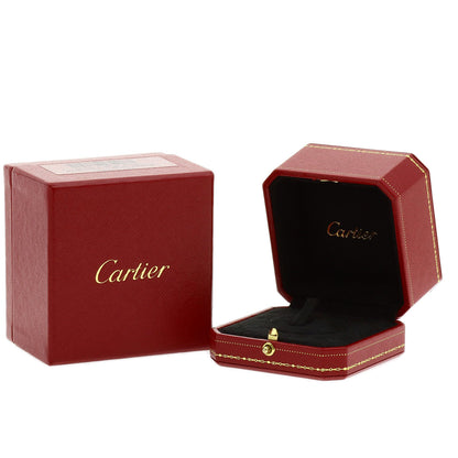 CARTIER Love Ring Full Pave Diamond Ceramic #51 Ring K18 White Gold Ladies [Used]