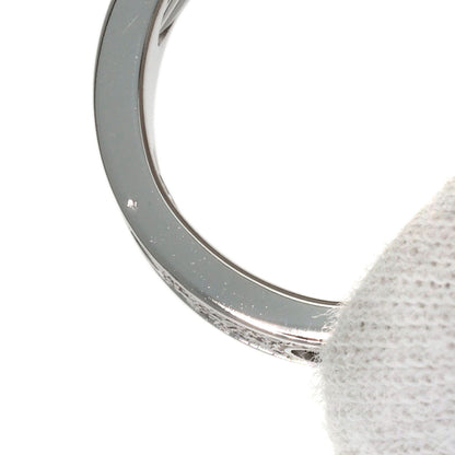 CARTIER Love Ring Full Pave Diamond Ceramic #51 Ring K18 White Gold Ladies [Used]