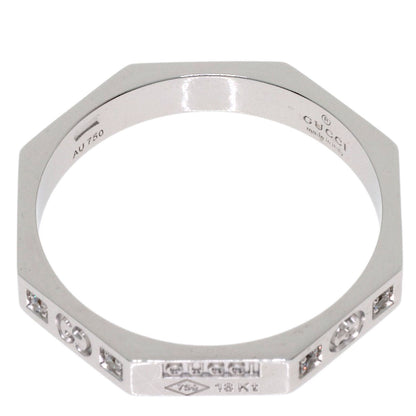 GUCCI Octagonal Diamond #22 Ring K18 White Gold Ladies [Used]
