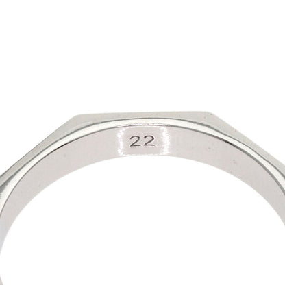 GUCCI Octagonal Diamond #22 Ring K18 White Gold Ladies [Used]