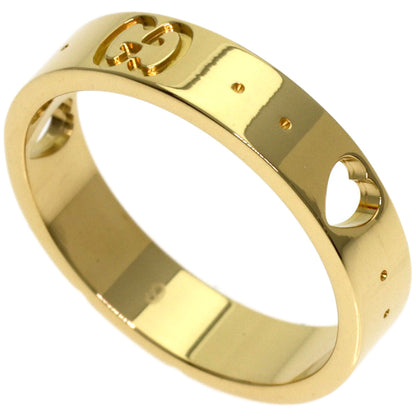 GUCCI Icon Amour #9 Ring K18 Yellow Gold Ladies [Used]