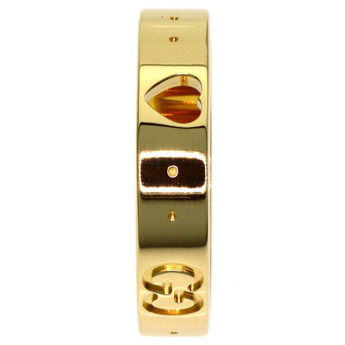 GUCCI Icon Amour #9 Ring K18 Yellow Gold Ladies [Used]
