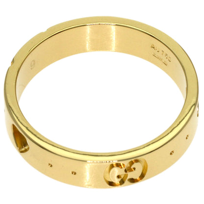 GUCCI Icon Amour #9 Ring K18 Yellow Gold Ladies [Used]