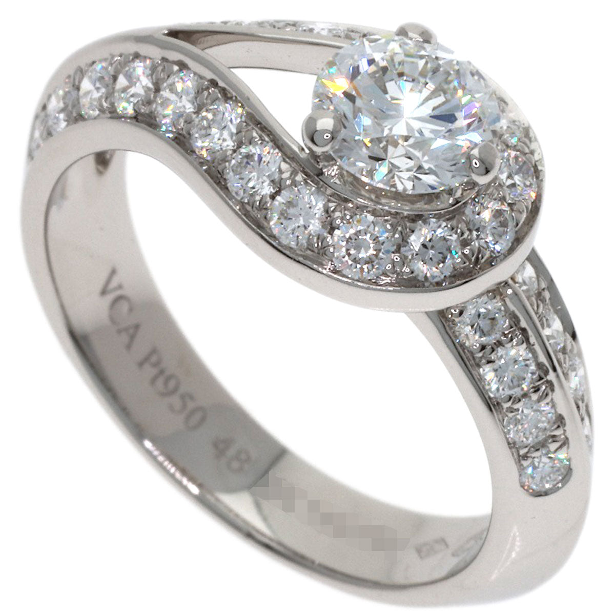Van Cleef & Arpels Couture Diamond #48 Ring Platinum PT950 Ladies [Used]
