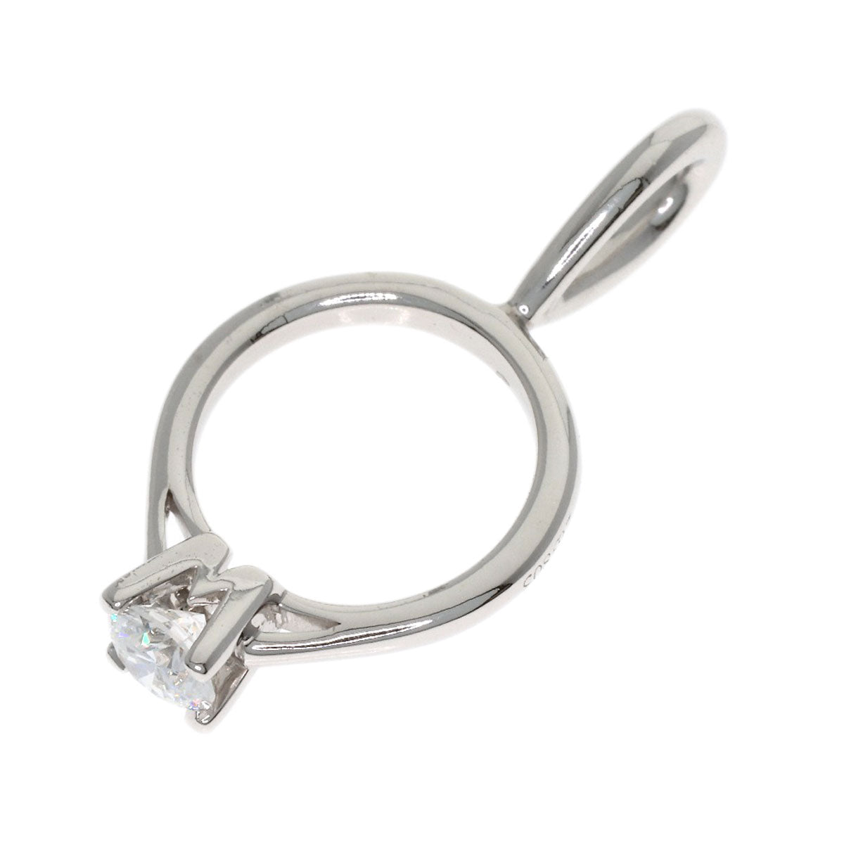 HARRY WINSTON HW Ring Diamond Pendant top Platinum PT950 Ladies [Used]