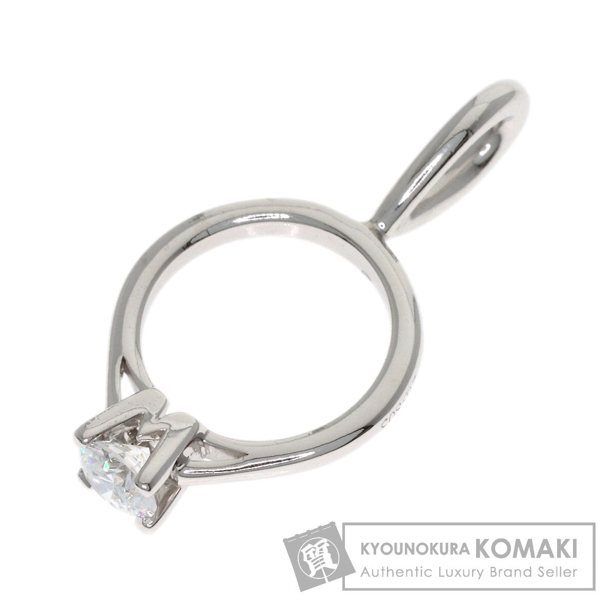 HARRY WINSTON HW Ring Diamond Pendant top Platinum PT950 Ladies [Used]