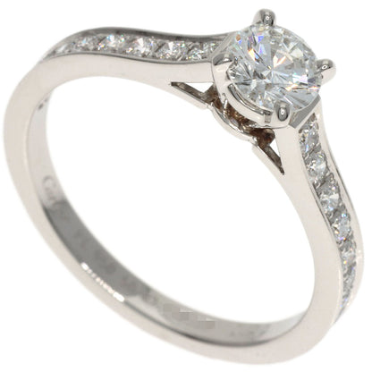 CARTIER Solitaire Diamond F-VVS2-VG #50 Ring Platinum PT950 Ladies [Used]