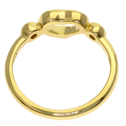 TIFFANY&Co. Open Heart 2P Diamond Ring K18 Yellow Gold Ladies [Used]