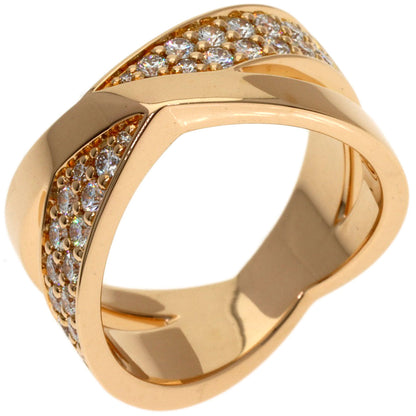 TIFFANY&Co. Atlas X Diamond Ring K18 Pink Gold Ladies [Used]