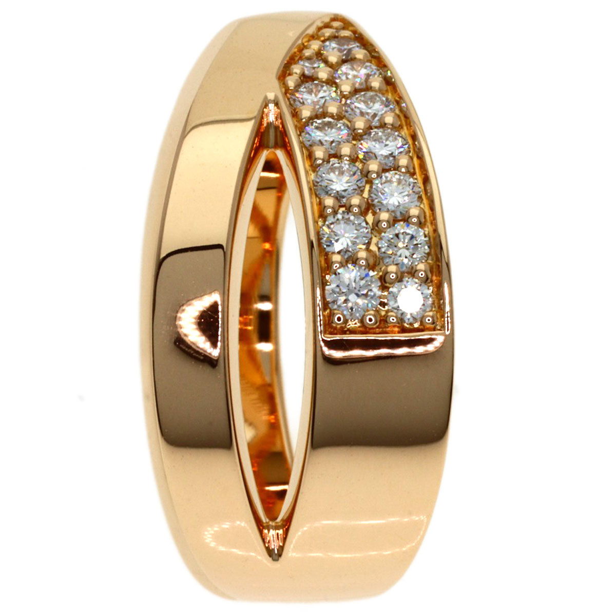 TIFFANY&Co. Atlas X Diamond Ring K18 Pink Gold Ladies [Used]