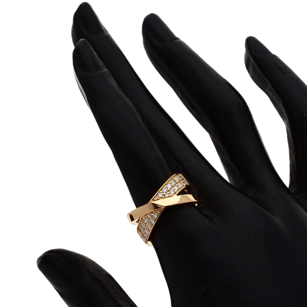 TIFFANY&Co. Atlas X Diamond Ring K18 Pink Gold Ladies [Used]