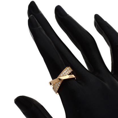 TIFFANY&Co. Atlas X Diamond Ring K18 Pink Gold Ladies [Used]