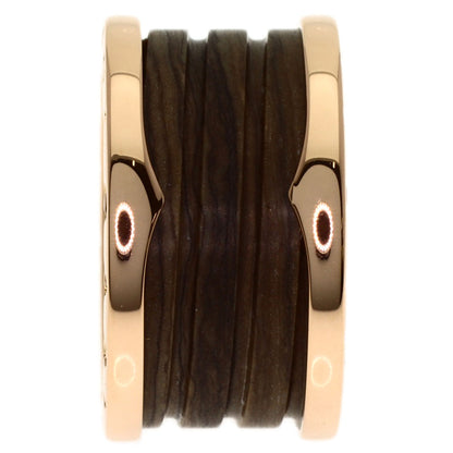 BVLGARI B.zero1 4-band Marble Brown #51 Ring K18 Pink Gold Ladies [Used]