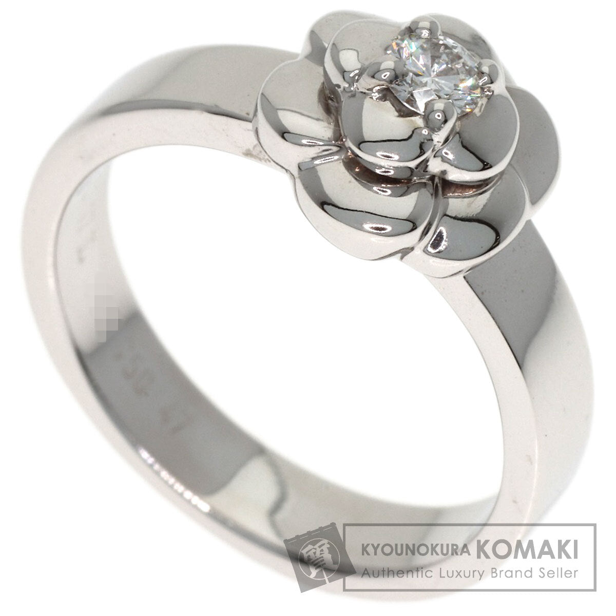 CHANEL Camellia Diamond #47 Ring K18 White Gold Ladies [Used]