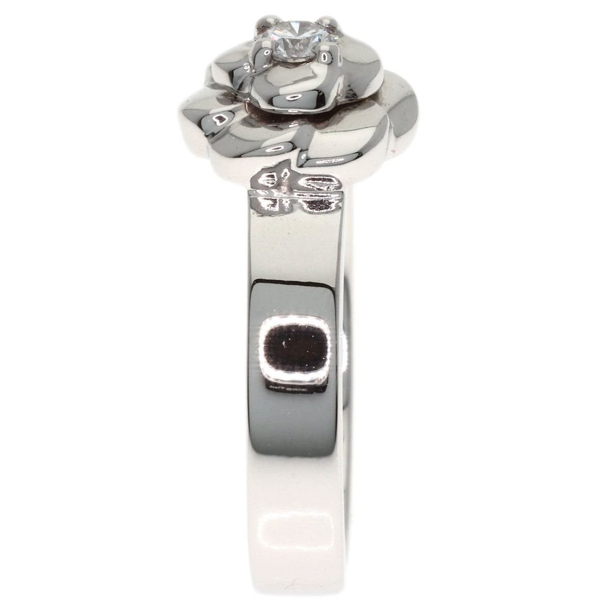 CHANEL Camellia Diamond #47 Ring K18 White Gold Ladies [Used]