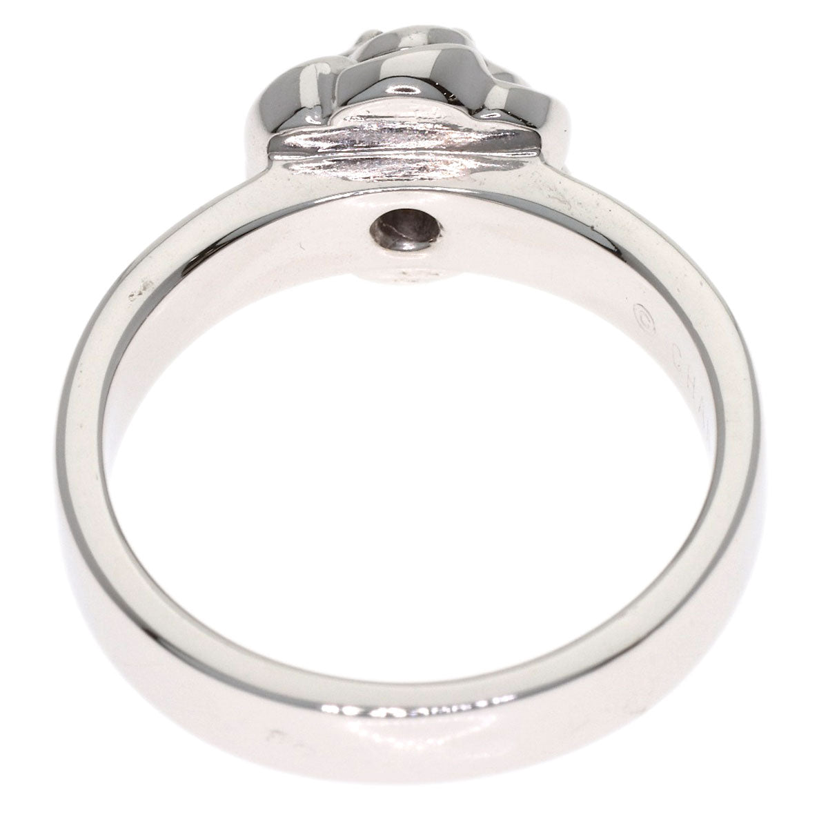 CHANEL Camellia Diamond #47 Ring K18 White Gold Ladies [Used]