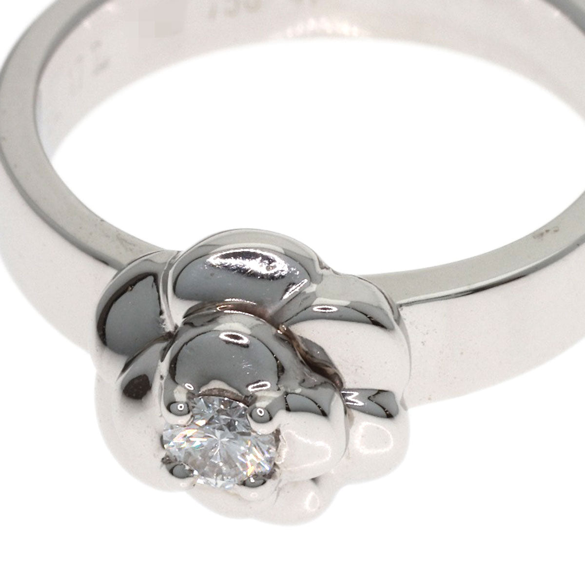 CHANEL Camellia Diamond #47 Ring K18 White Gold Ladies [Used]