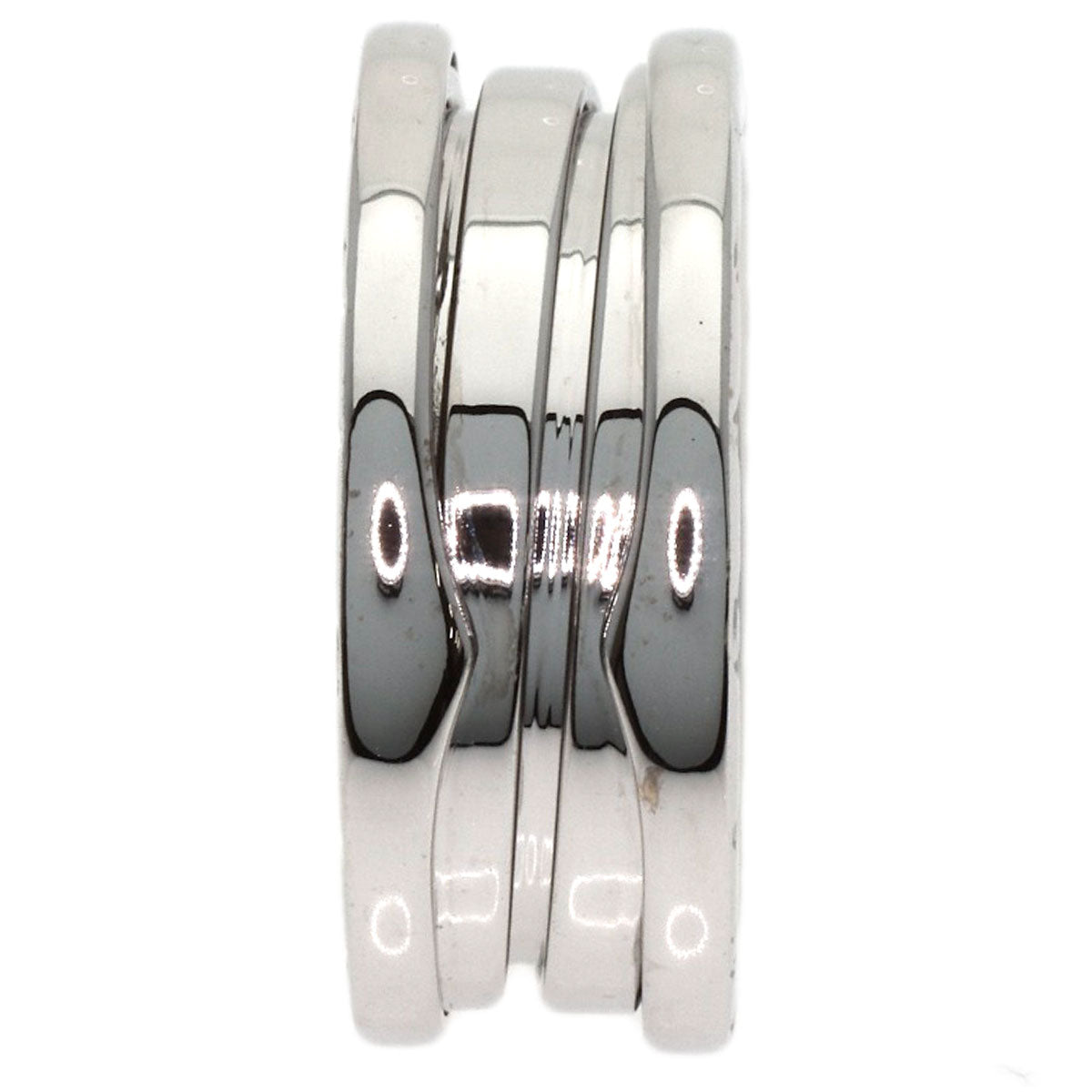 BVLGARI B.zero1 2 band #52 Ring K18 White Gold Ladies [Used]