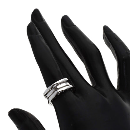 BVLGARI B.zero1 2 band #52 Ring K18 White Gold Ladies [Used]