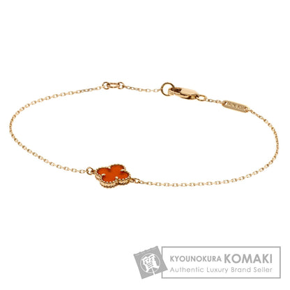 Van Cleef & Arpels Sweet Alhambra Carnelian Bracelet K18 Pink Gold Ladies [Used]