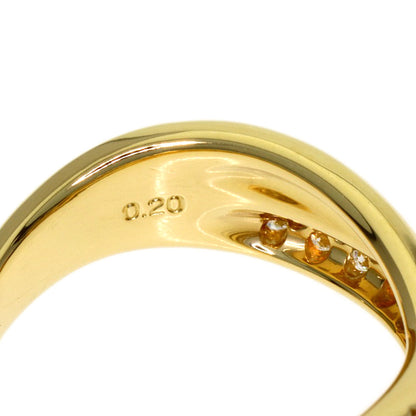 TASAKI Sapphire Diamond Ring K18 Yellow Gold Ladies [Used]