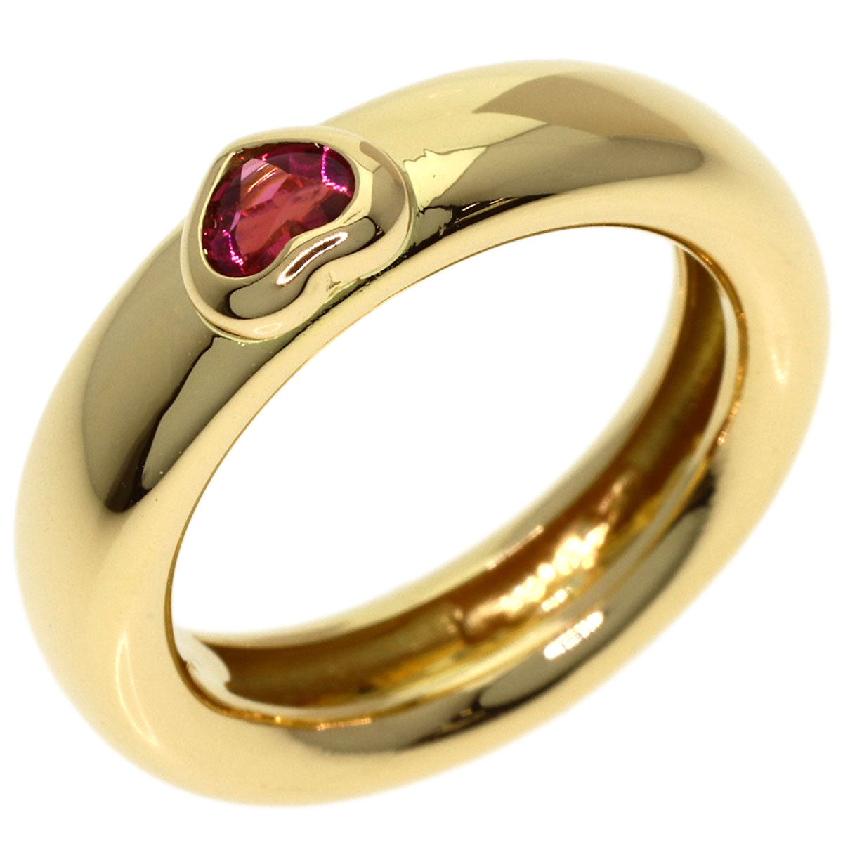 TIFFANY&Co. Friendship Pink Tourmaline Ring K18 Yellow Gold Ladies [Used]