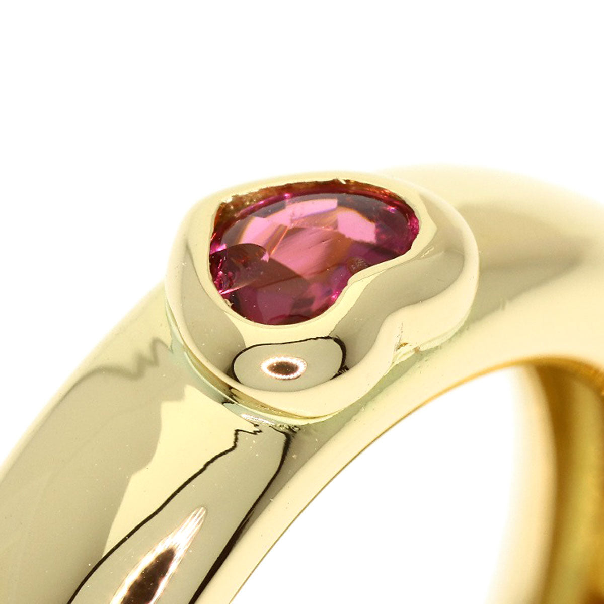 TIFFANY&Co. Friendship Pink Tourmaline Ring K18 Yellow Gold Ladies [Used]