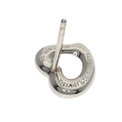 TIFFANY&Co. Open Heart Diamond earring Platinum PT950 Ladies [Used]
