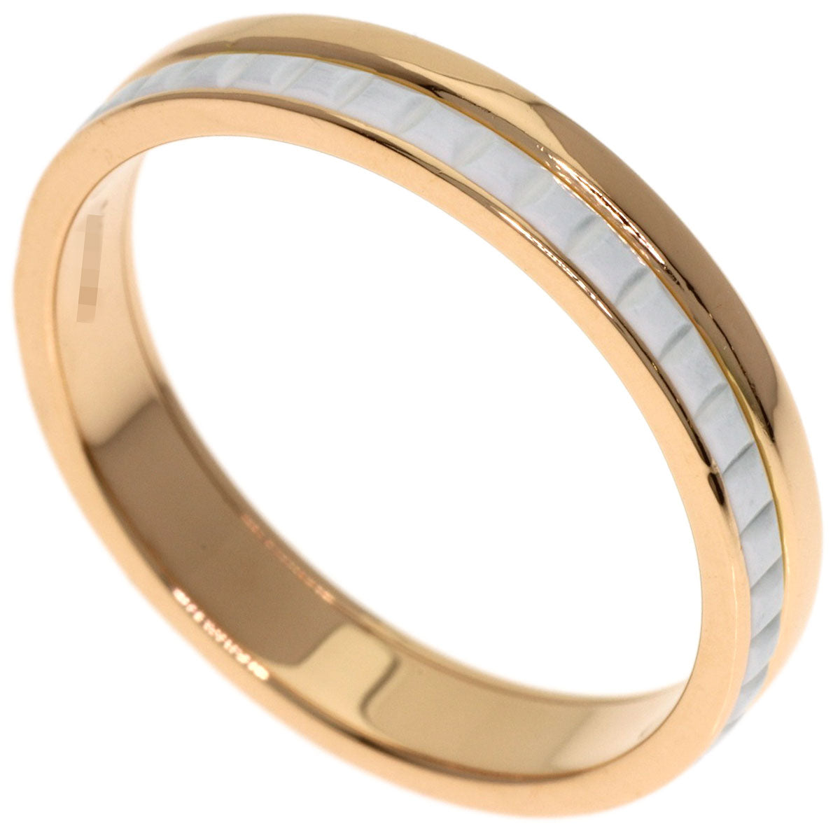 Boucheron Quatre White Half #57 Ring K18 Pink Gold Ladies [Used]