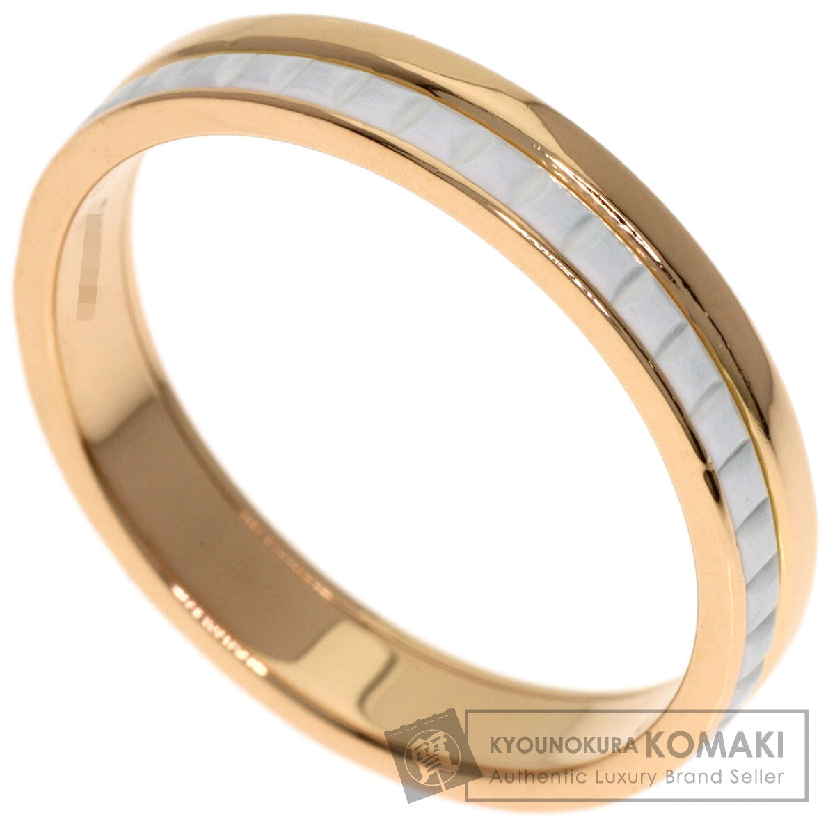 Boucheron Quatre White Half #57 Ring K18 Pink Gold Ladies [Used]