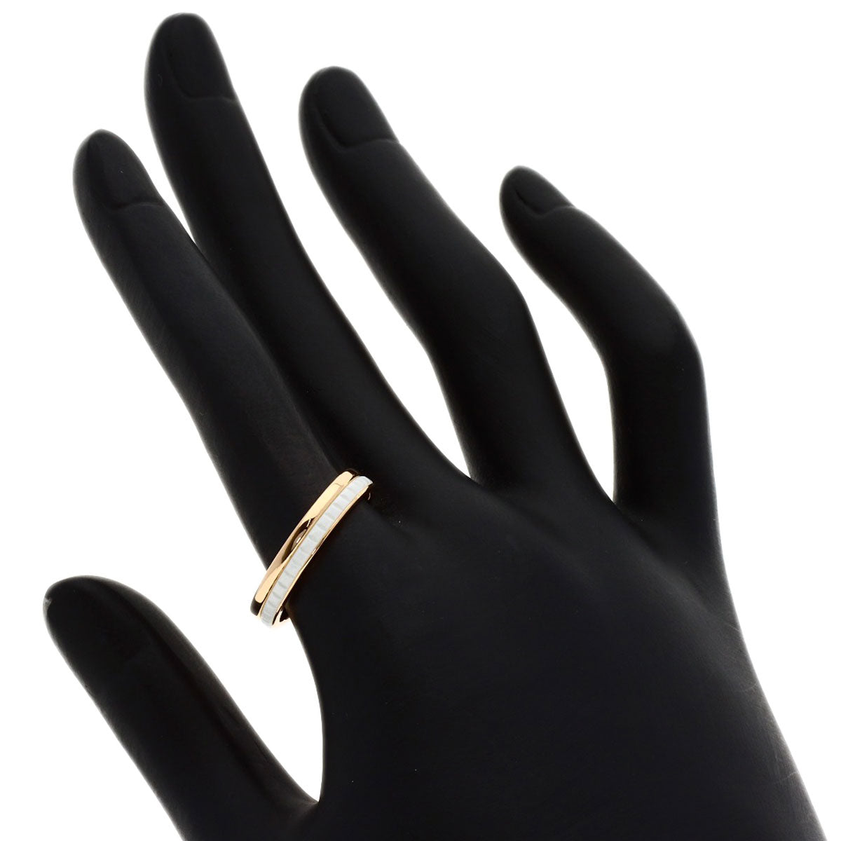 Boucheron Quatre White Half #57 Ring K18 Pink Gold Ladies [Used]