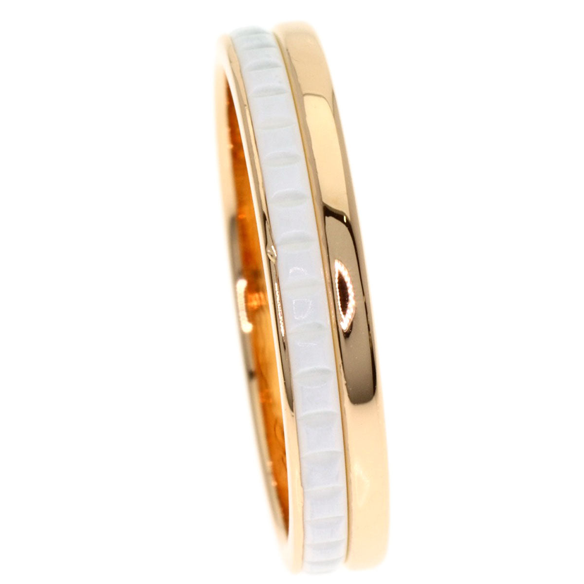 Boucheron Quatre White Half #57 Ring K18 Pink Gold Ladies [Used]