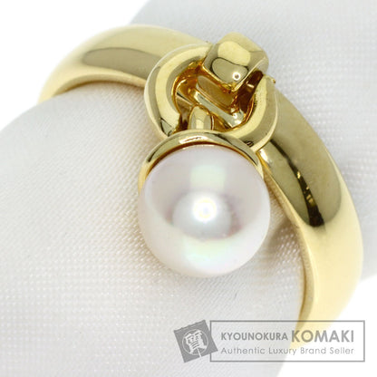 TIFFANY&Co. Door Knock Pearl Pearl Ring K18 Yellow Gold Ladies [Used]