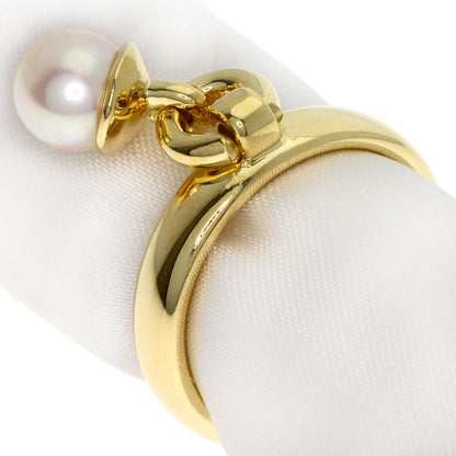 TIFFANY&Co. Door Knock Pearl Pearl Ring K18 Yellow Gold Ladies [Used]