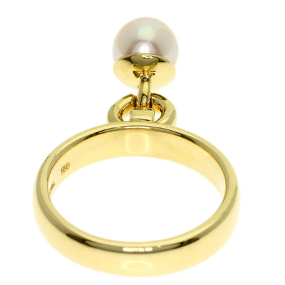 TIFFANY&Co. Door Knock Pearl Pearl Ring K18 Yellow Gold Ladies [Used]