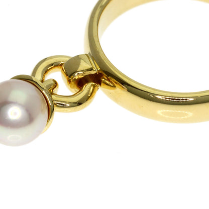 TIFFANY&Co. Door Knock Pearl Pearl Ring K18 Yellow Gold Ladies [Used]