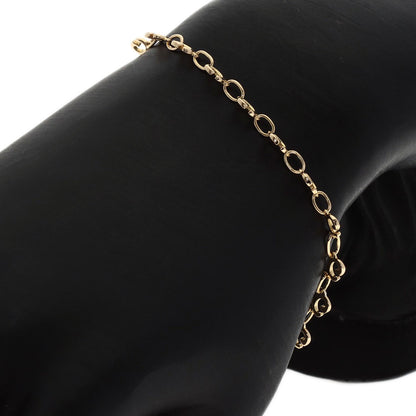 GUCCI G logo Bracelet K18 Yellow Gold Ladies [Used]