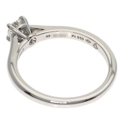 CARTIER Solitaire Diamond E-VVS2-EX #49 Ring Platinum PT950 Ladies [Used]