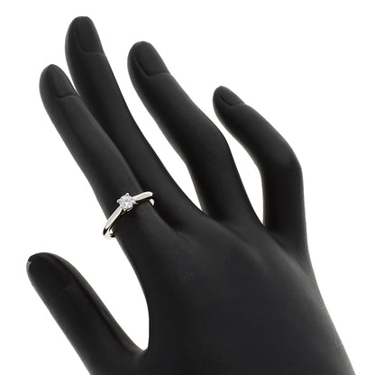 CARTIER Solitaire Diamond E-VVS2-EX #49 Ring Platinum PT950 Ladies [Used]