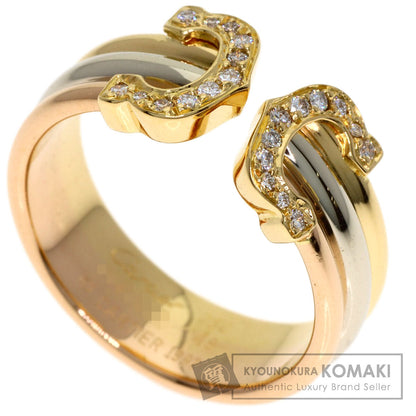 CARTIER 2C SM Diamond #48 Ring K18 Yellow Gold K18 White GoldLadies [Used]