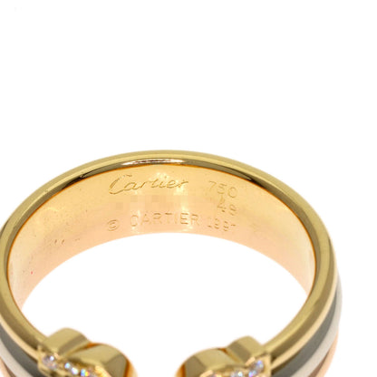CARTIER 2C SM Diamond #48 Ring K18 Yellow Gold K18 White GoldLadies [Used]