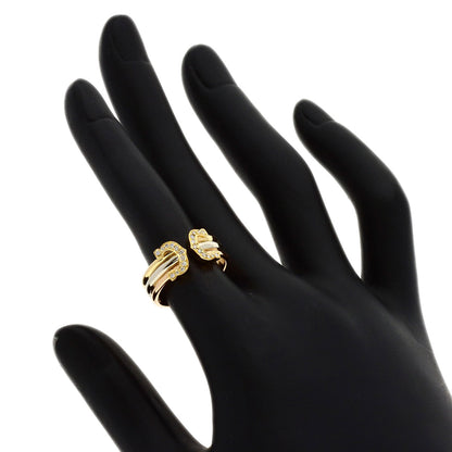 CARTIER 2C SM Diamond #48 Ring K18 Yellow Gold K18 White GoldLadies [Used]