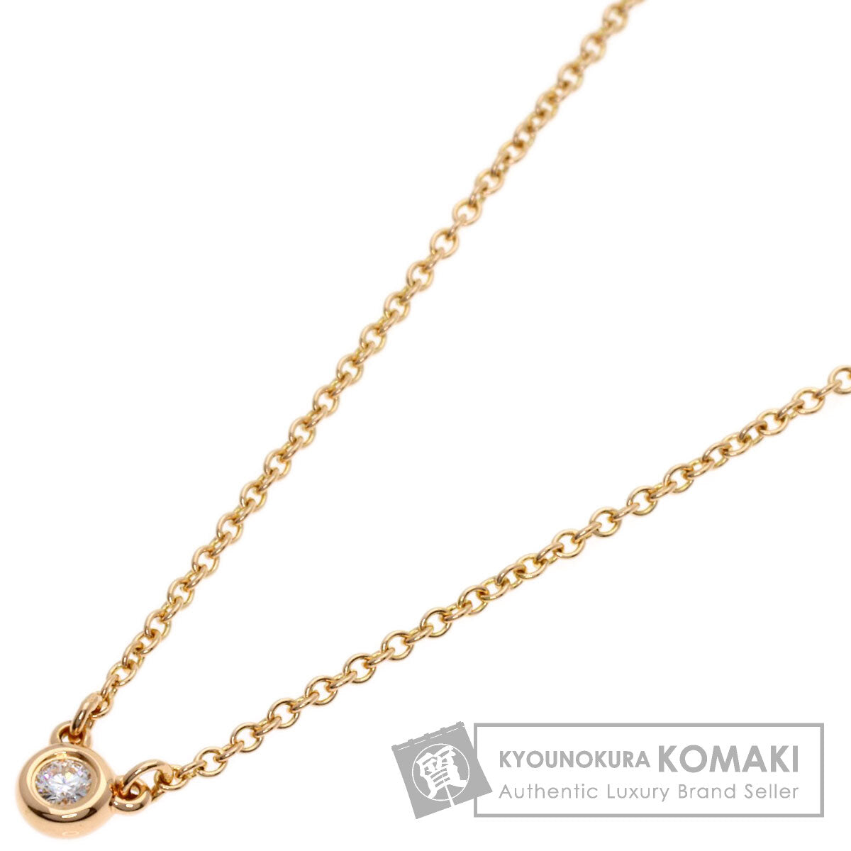TIFFANY&Co. By The Yard Diamond Necklace K18 Pink Gold Ladies [Used]