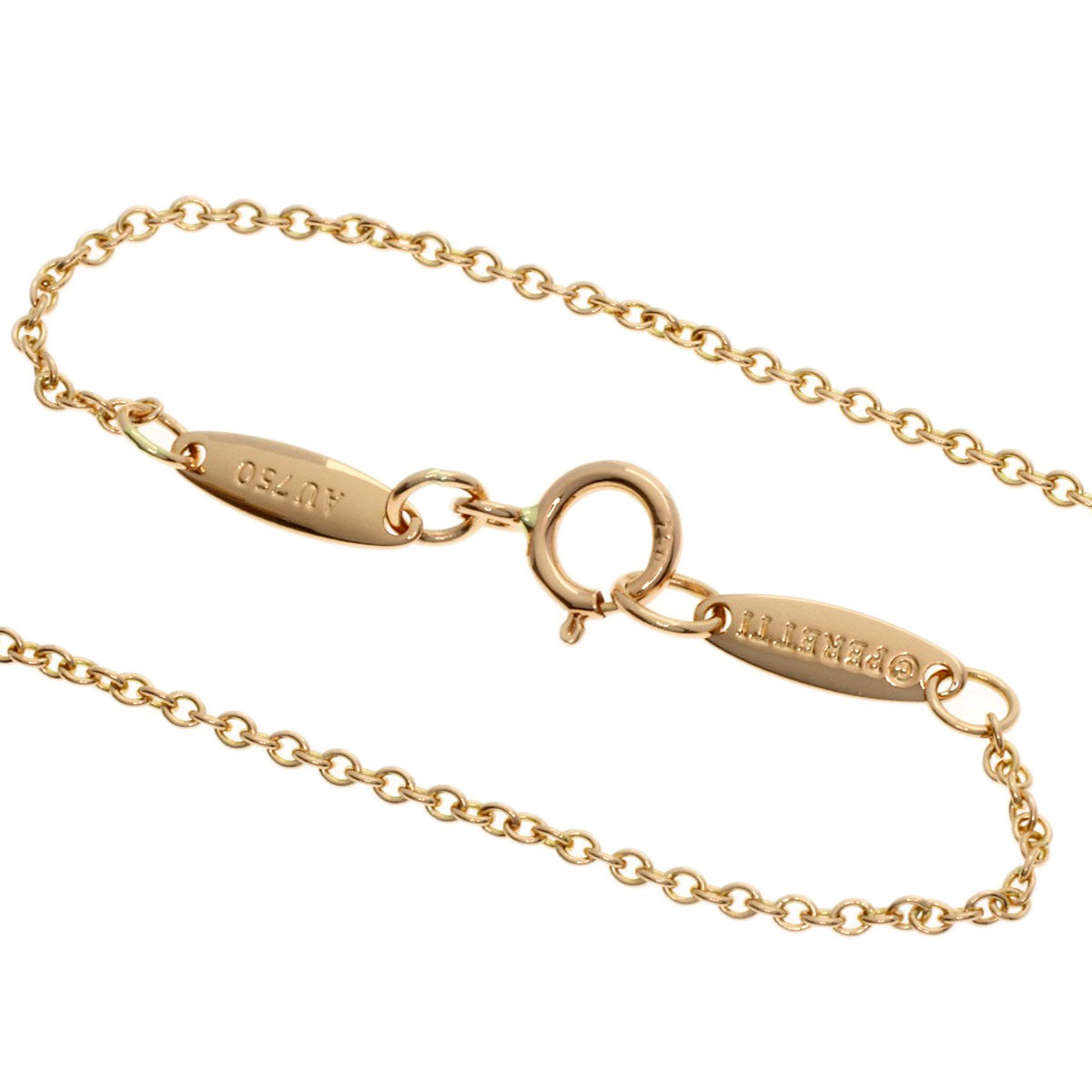 TIFFANY&Co. By The Yard Diamond Necklace K18 Pink Gold Ladies [Used]