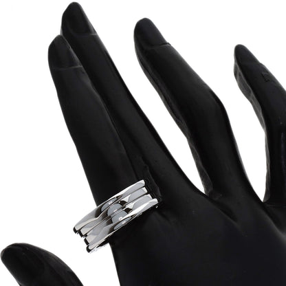 BVLGARI B.zero1 3 Bands #65 Ring K18 White Gold Ladies [Used]